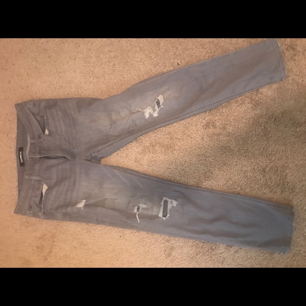Gray express jeans